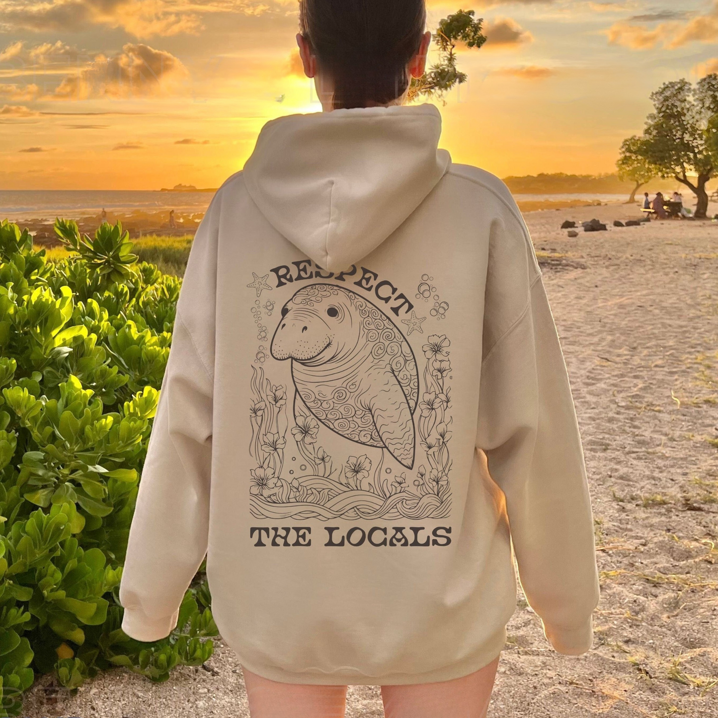 Respect The Locals Manatee Sweater