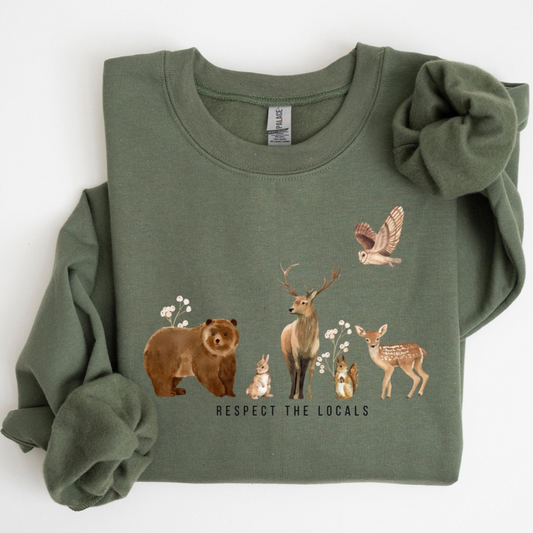 Respect The Locals Forest Sweater