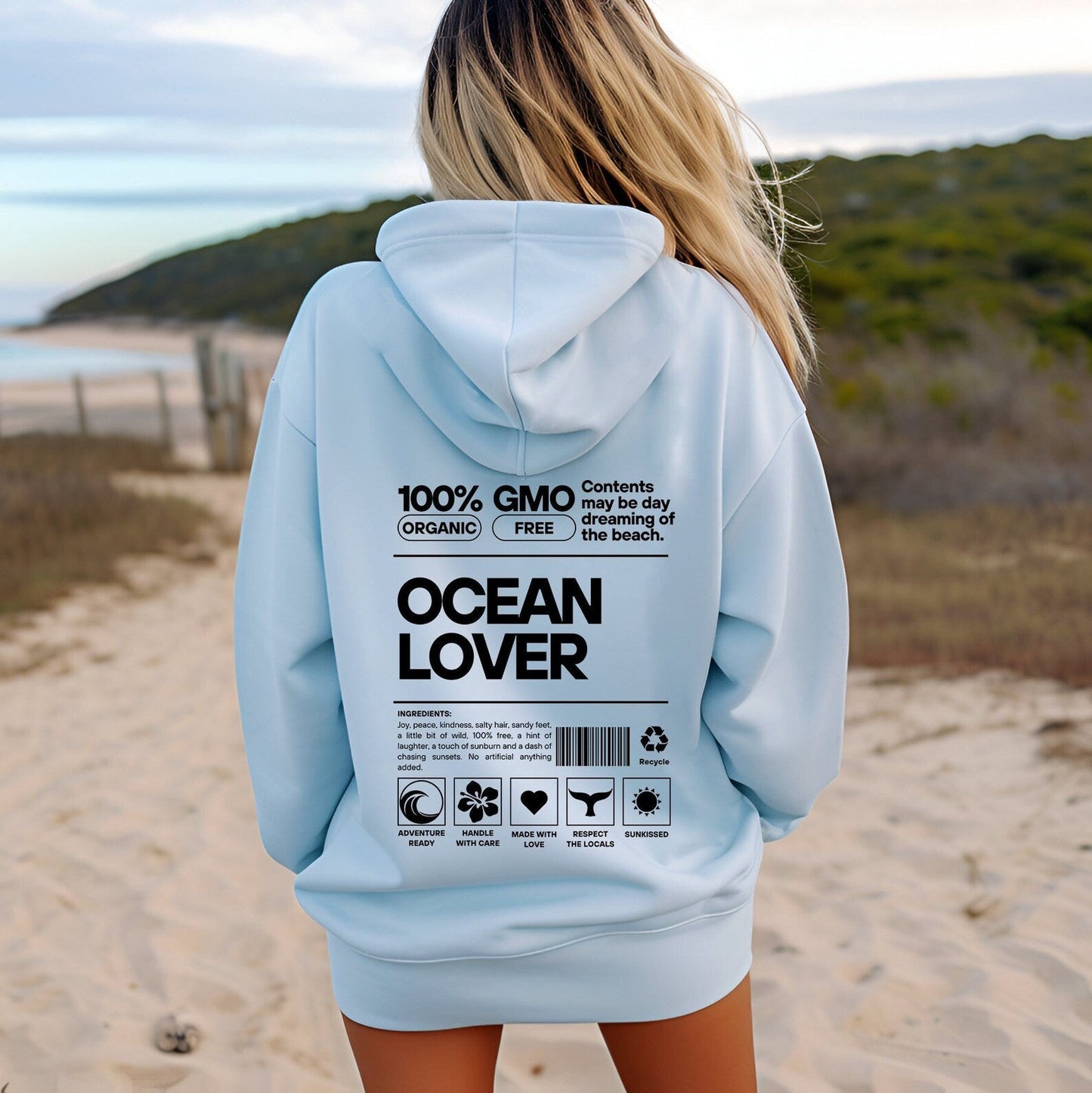 100% Ocean Lover Hoodie