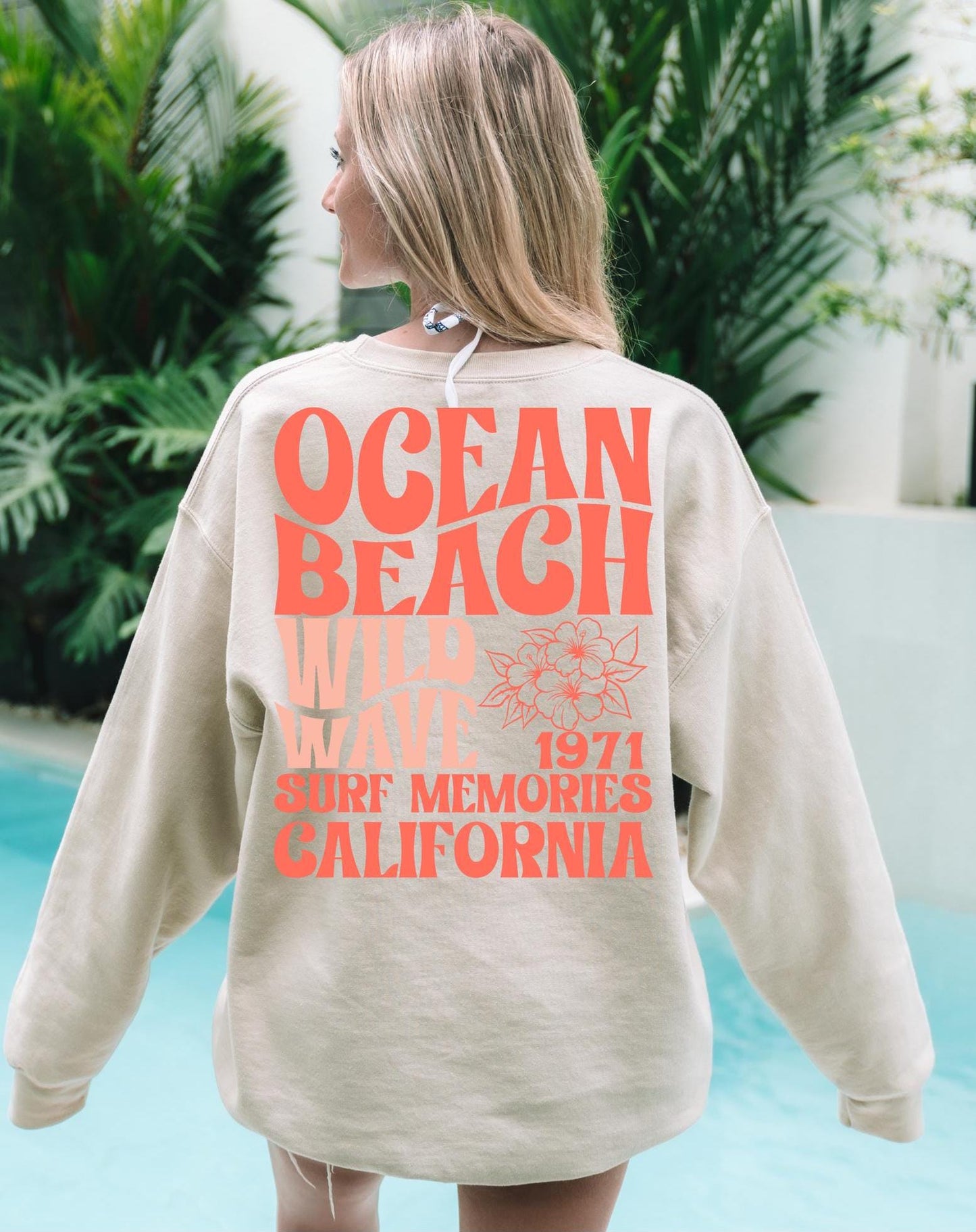 Ocean Wave Wild Beach Sweater