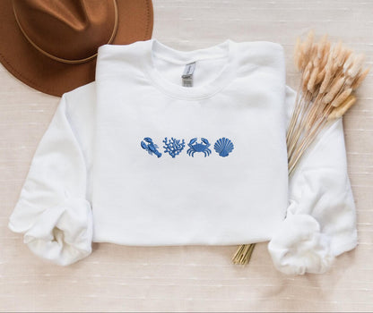 Sea Life Sweater New