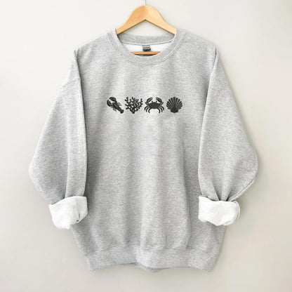Sea Life Sweater New